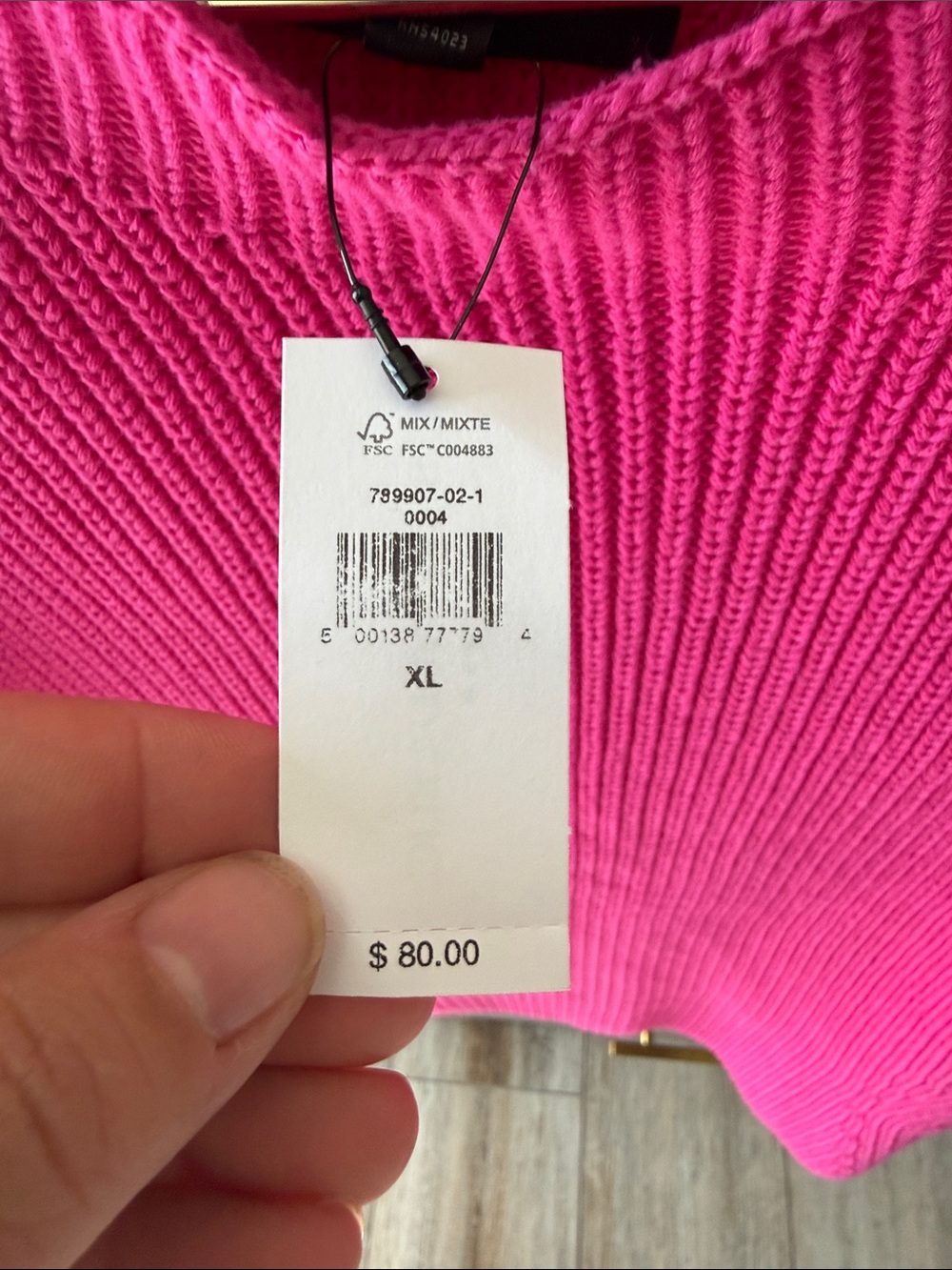 Banana Republic Bright Fuchsia Knit Short-Sleeve Sweater - Picture 3 of 9
